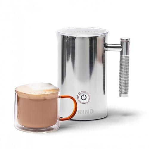 Grind Two Milk Frother – 3-in-1 for Hot and Cold Beverages – Barista Quality – Suitable for Latte, Flat White, Hot Chocolate, Cappuccino – 1 Year Warranty