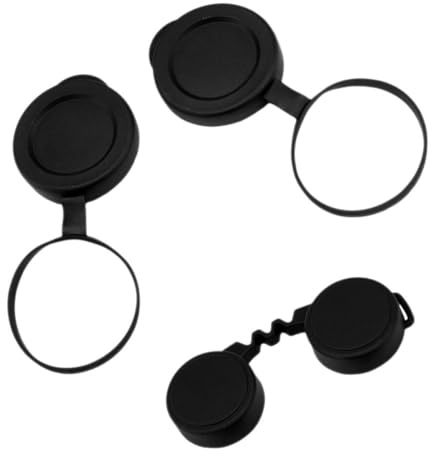 Binocular Objective Lens Caps Black Rubber Protective Cover