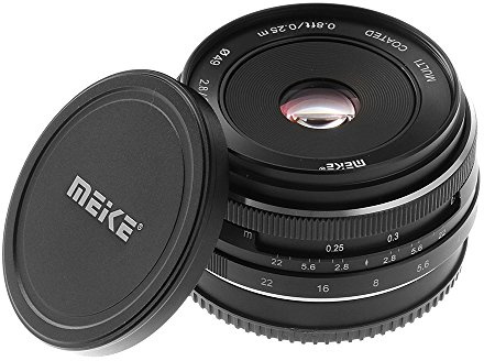 Meike 28 mm f/2.8 Fixed Focus manuale obiettivo per Olympus micro 4/3 M4/3 pen-f EM1 EM5 EM10 EP5 EPL3 EPL5 EPL6 EPL7 Panasonic GH3 GH4 GX1/2/7/8/6/7 GM1 GF5/2 APS C fotocamera mirrorless