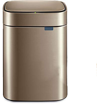 Pattumiera Quadrato Camera da letto per la casa Camera da letto Soggiorno Cestino in acciaio inox Casuppia automatica induzione automatica Cestino in metallo Cestino da cucina Cancellazione con coperc