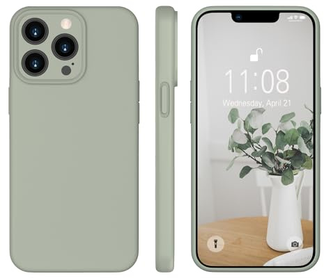 WXX für iPhone 12 Pro Hülle Flüssig Silikon Case 2020 Kupfer Grün | Handyhülle iPhone 12 Pro 6.1'' Ultra Dünn mit Microfiber,Flüssig Silikon Gel Gummi Kratzfeste Schutzhülle Matt Hülle