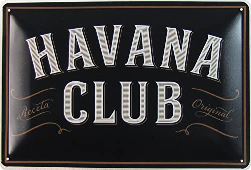 Blechschild 20x30cm gewölbt Havana Club Schild