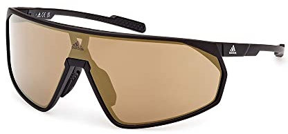 adidas SPORT PRFM Shield Brille, Mattschwarz, 00/0/125 für Herren, Mattes Schwarz, 00/0/125