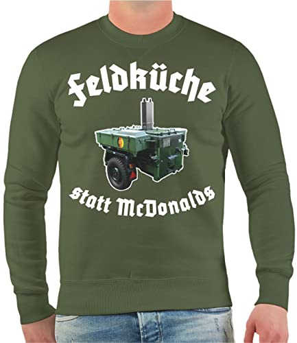 Spaß Kostet Herren Pullover Sweatshirt Feldküche DDR NVA Gulaschkanone Größe S - 4XL