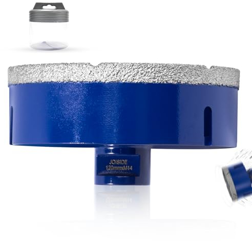Punte Trapano Diamantate 120 mm,Fresa Diamantata M14 Filo per Porcellana Granito Piastrella Marmo Taglio a Secco