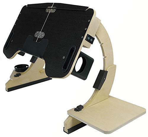 Verstellbarer Laptop-Schreibtisch für Bett – Knietabletts zum Essen und Laptop-Ständer – faltbarer Betttisch für Laptop – praktisches und ergonomisches Design