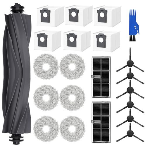 Kit d'accessoires pour robot aspirateur dreame L10s Pro Ultra Heat/L10s Ultra Gen 2, Saprdii 6 sacs à poussière, 6 chiffons de nettoyage, 1 brosse principale, 2 filtres, 6 brosses latérales, pièces de