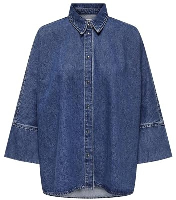 Onlgrace 3/4 DNM Camiseta CRO Noos, Medio De Mezclilla Azul, XL