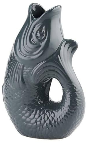 Giftcompany Monsieur Carafon Vase/Karaffe Fisch L grau 2,7l