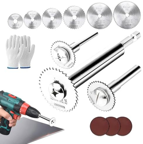 Qutalmi Metallscheibe für Bohrer, Schneidradsatz für Bohrer | Rotationswerkzeug-Schneidsägeradscheibe - Schneidwerkzeug aus Kohlenstoffstahl für Fabriken, Familien, Werkstätten und andere Orte