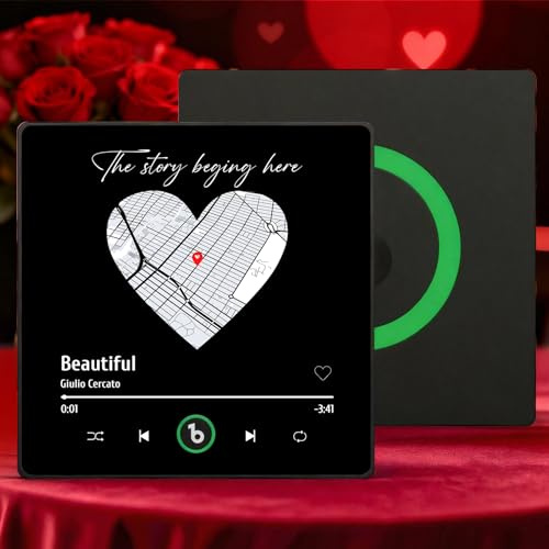 Wo Alles Begann Koordinaten Personalisierte Geschenke für Frauen Männer Kühlschrankmagnet mit Musik Lustige Foto Magnete Jahrestag Geschenke für Ihn Sie Freundin Freund Paare Partner Valentinstag