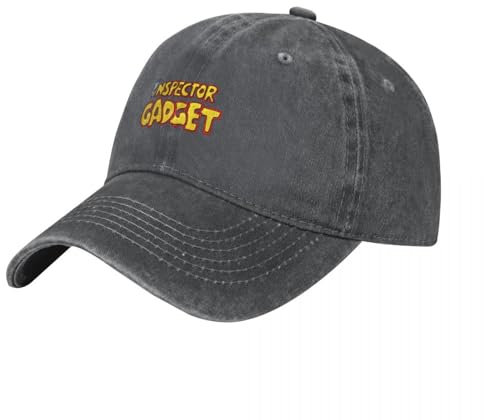 OAAJKOAM Inspector Gadget Dibujos Animados del Inspector Gadget Disfraz del Inspector Gadget Gorra de béisbol Gorra de béisbol Rave Hombres Mujeres