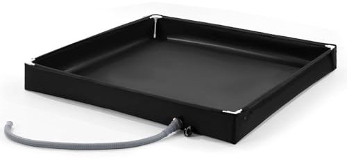 Générique Portable Shower Pan, Bathing Base Floor for Kids, Lightweight Camping Shower Tray, Drain Hose Included, Versatile Indoor & Outdoor Use for Pets and Children
