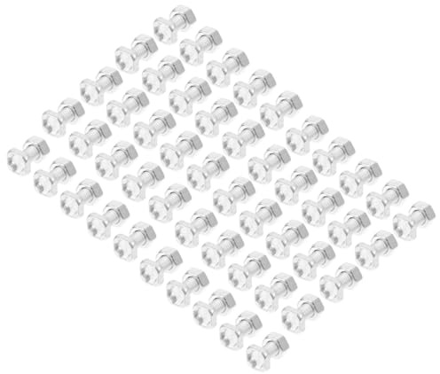 SOIMISS Greenhouse Nuts and Square Head Bolts Set for Greenhouse Repair, 100 Sets Aluminium Clamping Nuts and Bolts Kit for Garden Frame Construction