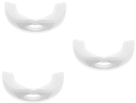 SAFIGLE 3 Piezas Férula Antirronquidos de Silicona de Alimenticio para Adultos Diseño Ergonómico y Cómodo Protector Bucal para Dormir Sin Ronquidos para Uso