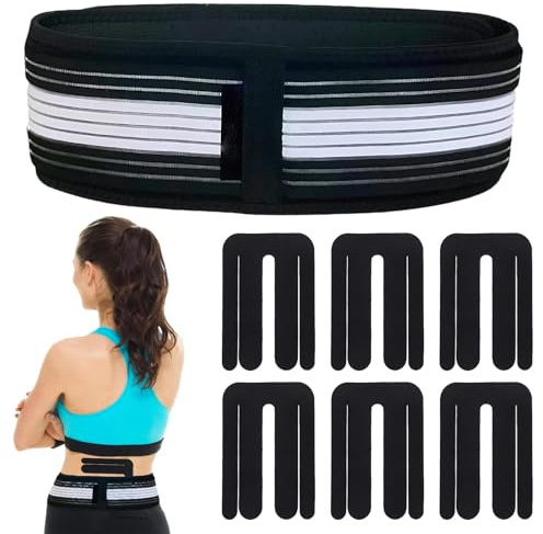 1 Pièce Ortho-Ceinture, Ceinture Sciatique Bandage Sciatique, 6 Bandes Tape Kinésiologie, Soutien Confortable pour Bassin Taille Dos Ventre Ceinture de Soutien Hanche, Soulagement des Douleurs Hanche