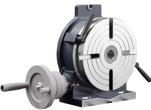 Rotary Indexing Table, Milling Machine Indexing Table for Vertical and Horizontal Use, Rotary Table Indexer, Milling and Drilling Machine Vernier Scale Reading(6in Plate Diameter 150mm)