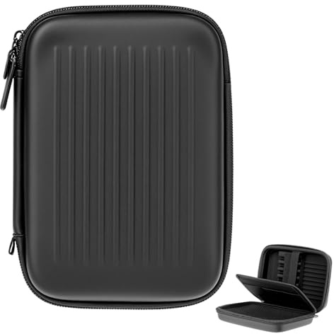 QWORK® Hard EVA Shell Dart Case for 6 Darts and Extra Dart Accessories - Secure Portable Travel Case for Steel/Soft Darts - Case Only