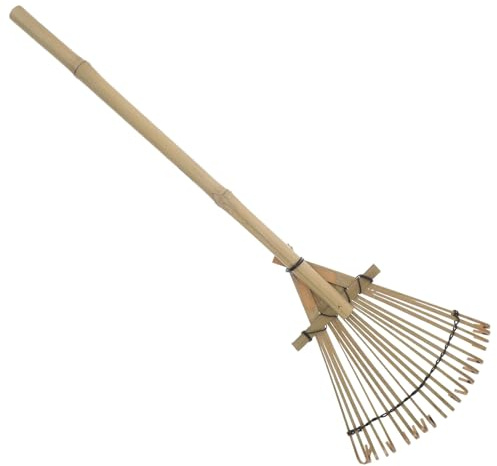 BUGUUYO Râteau à Main en Bambou 18×53,5 Cm pour Jardin Zen Mini Râteau à Sable pour Bac à Sable Outil Décoratif Japonerie de Table pour Micro-paysages et Création de Motifs