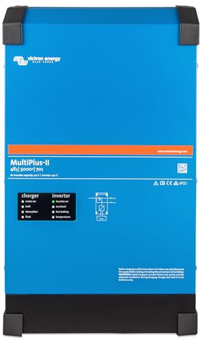 Victron Energy MultiPlus-II - Power Inverter - Pure Sine Wave Inverter Charger for 70 amp Battery - with PowerAssist Technology - 5000VA 48-Volt 230V