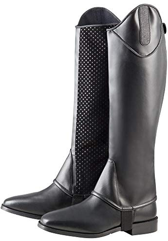 PFIFF 102823 - Chaps Glamour, in ecopelle, colore: nero, XS