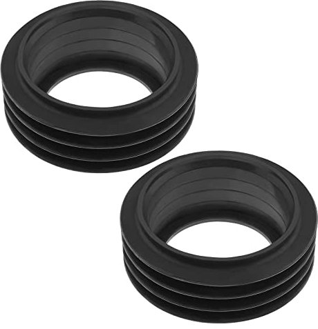 Be In Your Mind 2PCS Flush Pipe Connector Rubber Sleeve Seal for 48-50mm Flush Pipe 58-60mm Drain Pipe Toilet Inlet Flush Valve Flush Pipe Tube Toilet Accessory