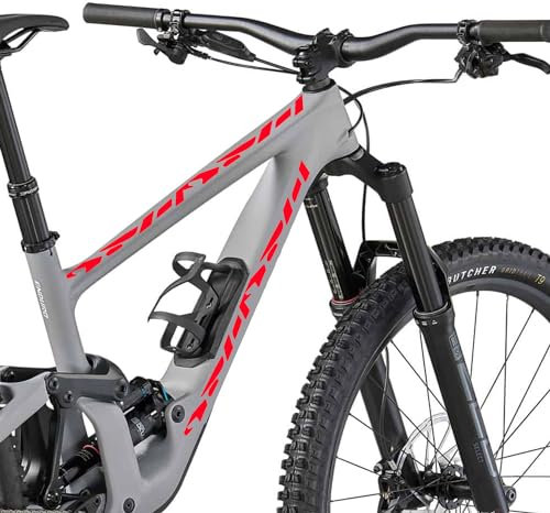 DualColorStampe Adesivi telaio MTB Protezione per Telaio della Bicicletta Pellicola Protettiva MTB Mountain Bike Bici B0063 (Rosso Fluorescente)