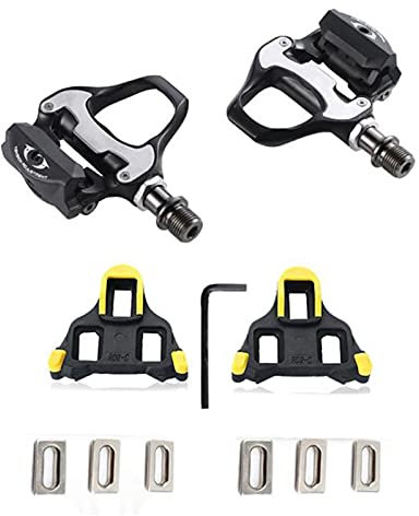 Lodokdre Cycling Road Bike Bicycle Self-Locking Pedals for SPD SL Road Bike Click Pedals Kit