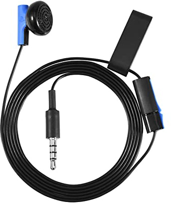 MOUMOUTEN 3,5-mm-Gaming-Kopfhörer, ABS-Einzelohr-Kopfhörer, Headset, PS4-Controller, Spiel-Ohrhörer, Ohrhörer
