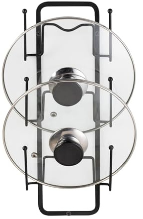 Neamou Support mural pour couvercle de casserole, support de couvercle de casserole pour mur | Égouttoir de rangement pour couvercle de casserole | Organisateur de rangement pour planches à découper,
