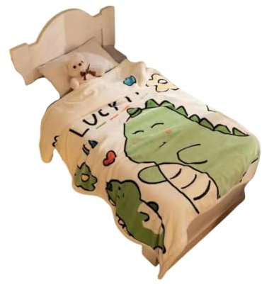 Cartoon Flanschdecke, Einzelne und Doppel -Layer -Säugling Und Kinderdecke, Deckeldecke-Einhorn-95 * 135 cm -1 Lay
