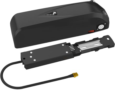 Yasco 52v 20ah Ebike Akku Elektro Fahrrad Batterie Lithium Ionen Fahrrad Batterie mit Ladegerät, eBike Umbausatz (52v 20ah 4-Stifte Installations Platte)