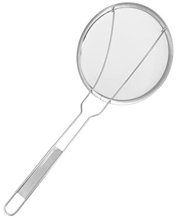 Cabilock Mestolo in Acciaio Resistente Filtro Per Scolapasta Da Cucina Maglie Fini Per Friggere Patatine e Spaghetti Lavabile in Lavastoviglie
