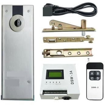 Kit Automazione Cancello Scorrevole, L'apriporta elettrico sotterraneo oscilla a due vie aperto, telecomando automatico apriporta elettrico a battente, facile da usare,per cancello