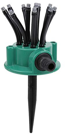 Sprinkler de pelouse, Jardin Rotatif à 360 degrés Système d'arrosage Automatique Multi-têtes Sprinkler à Grande Surfaces Outil d'irrigation pour Le Jardin de Patio