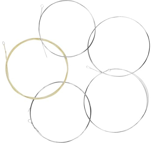 Cordes de banjo à 5 cordes antirouille professionnelles pour débutants - Accessoires de rechange faciles à utiliser pour la pratique et les spectacles
