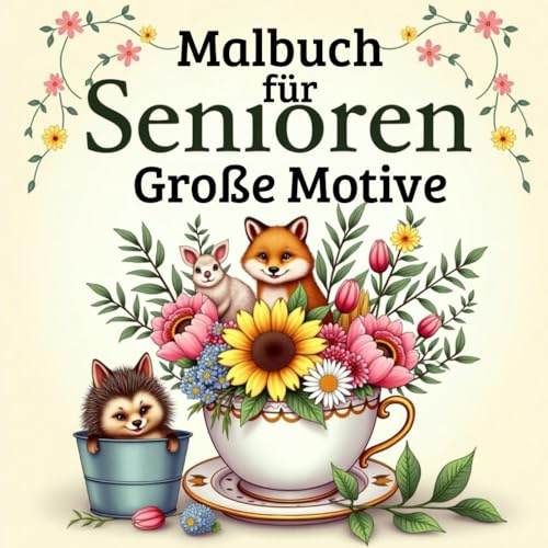 Malbuch für Senioren Große Motive,Für Erwachsene mit Demenz geeignet