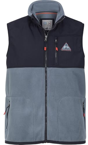 Jan Vanderstorm Finnsen Gilet polaire pour homme, bleu, XXL