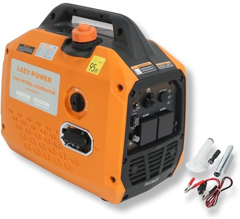 2.2kW / 2200W Petrol Inverter Quiet Generator 230V Portable Power for Camping, Home Backup & Worksites 98cc 4-Stroke Engine, Copper Alternator, Oil Alert, 12-Month Warranty