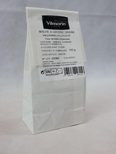 Vilmorin Mâche à Grosse Graine 100 g | Variété précoce et vigoureuse, récolte abondante, feuilles savoureuses, culture facile