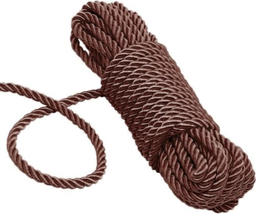 KuTi Kai 8 mm 10M Length Strong Multifunctional Soft Nylon Rope (Brown)