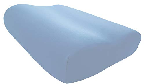 Edda Lux® Bezug passend für Tempur Shape Nackenstützkissen in 50x31 cm | Jersey Kissenbezug für Nackenkissen in 50x31 cm in den Größen S, M und L, Kopfkissenbezug aus 100% Baumwolle, in Hellblau