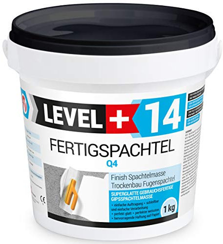 1 kg Fertigspachtel Spachtelmasse Glättspachtel Fugenspachtel reinweiss Weiß RM14