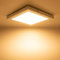 Allesgute Lámpara de techo LED con sensor de movimiento PIR,18W LED Lámpara de techo cuadrada con sensor crepuscular, Ultra Flat Panel Light Blanco cálido 3000K 230V