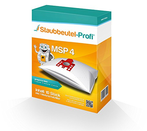 10 Staubsaugerbeutel MSP4 geeignet für Miele S 8360 EcoLine von Staubbeutel-Profi®
