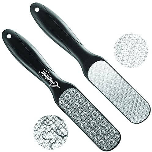 Longivia® Lima para Pies Profesional de Acero Inoxidable Quitador de Callos Manual Quita Piel Muerta y Durezas Raspador Reblandecedor Ablandador para Manos o Pies Pedicura Exfoliante