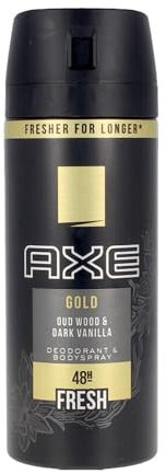 Desodorante en Spray Axe Gold Dark Vanilla 150 ml (el embalaje puede variar)