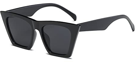 Long Keeper Cat Eye Sonnenbrillen - Sonnenbrille Katzenaugen Vintage Cateye Sonnenbrille Damen Eckig Aesthetic Retro Brille für Frauen
