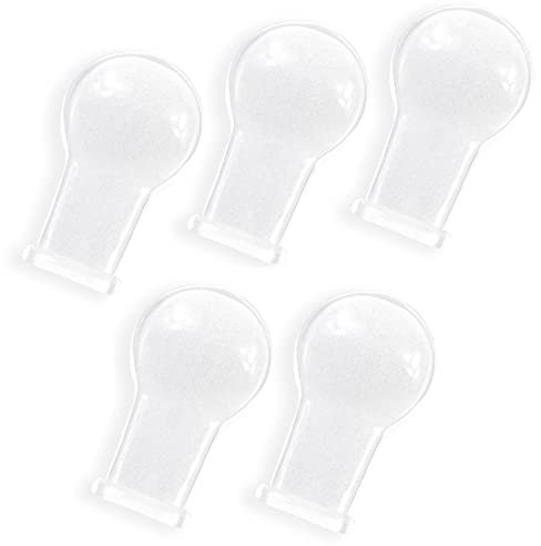 CutiePlusU Adult Sized Schnuller Nippel Value Pack-Silikon-Ersatz Nippel-Frosted Sauger 5 Pack