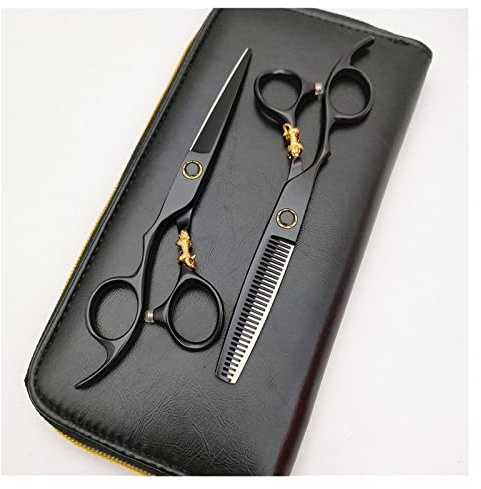 MAFSO Friseurscheren Haarschneideschere Haarschere, Friseurschere Salon Stylist Schere Scharfer Und Präziser Schnitt for Linkshänder Friseurschere 6,0 Zoll